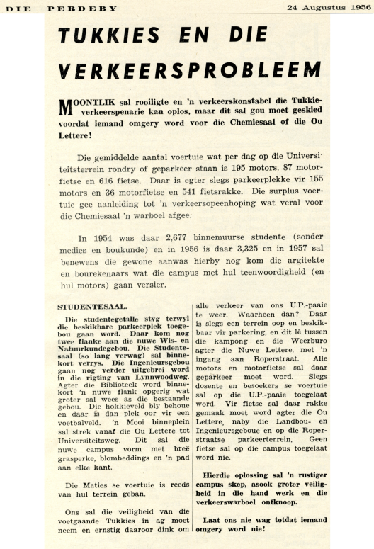 Die Perdeby 25 August 1956 